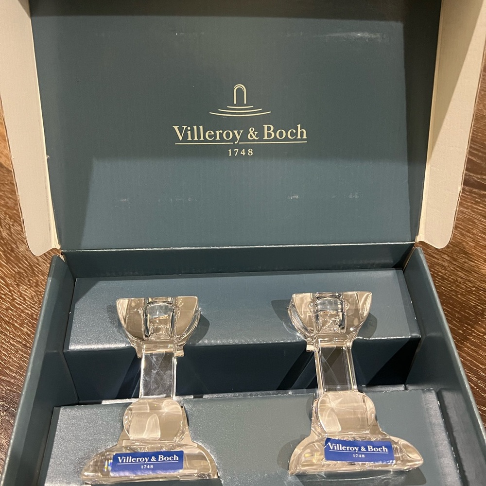 Villeroy & Boch Crystal Candle Holders - Picture 6 of 12